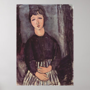 Modigliani Woman in Black Modern Art Print Poster