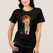 Modigliani's Elegance: Modernes Art Tri-Blend T-Sh Tri-Blend Shirt (Vorderseite)