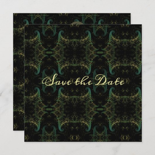 Modisch Abstrakt Save the Date (Vorne/Hinten)