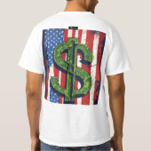Modisch-American-Dollar-T - Shirt-Design T-Shirt (Rückseite)