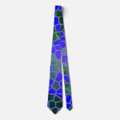 Modisch angesagter Abstrakter Print Necktie Krawatte (Vorderseite)