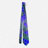 Modisch angesagter Abstrakter Print Necktie Krawatte (Rückseite)