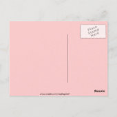 Modisch Art Déco Dame im Rose Garden Postkarte (Rückseite)