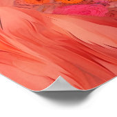 Modisch Flamingo Funky Art Print Poster (Ecke)