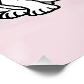 Modisch-französischer Bulldogge Paris Style Poster (Ecke)