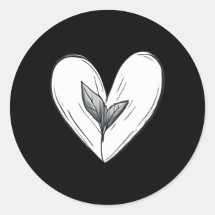 Modisch freundlich Minimalistischer Kindness Stick Runder Aufkleber