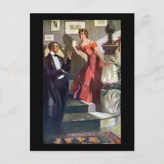 Modisch, für einen Abend bereit Postkarte (Vorderseite)