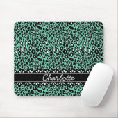 Modisch geprägter Minze Leopard Print and Lace Mousepad (Mit Mouse)