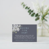 Modisch Gipskraut Boy Baby Showbuchanfrage Begleitkarte (Stehend Vorderseite)