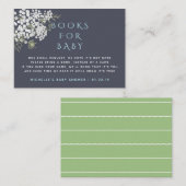 Modisch Gipskraut Boy Baby Showbuchanfrage Begleitkarte (Vorne/Hinten)