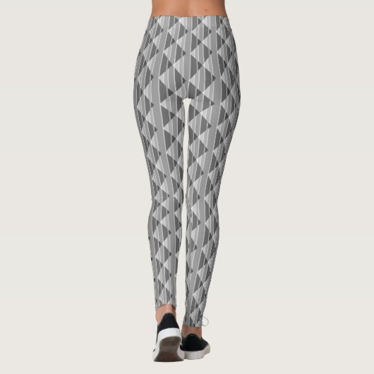 Modisch-graues Muster Leggings (Rückseite)
