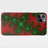 Modisch im Stil von Rot und Grün Fraktal iPhone Hülle (Rückseite (Horizontal))