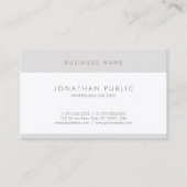 Modisch Minimalistisch Moderner Schlichter Einfach Visitenkarte (Vorderseite)