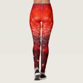 Modisch mit rotem Glitzer Leggings (Rückseite)