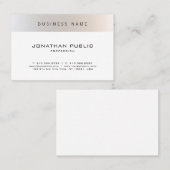 Modisch modern Minimalistisch Beruflich Schlicht Visitenkarte (Vorne/Hinten)