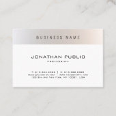 Modisch modern Minimalistisch Beruflich Schlicht Visitenkarte (Vorderseite)