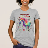 Modisch Oma Unicorn T-Shirt (Vorderseite)