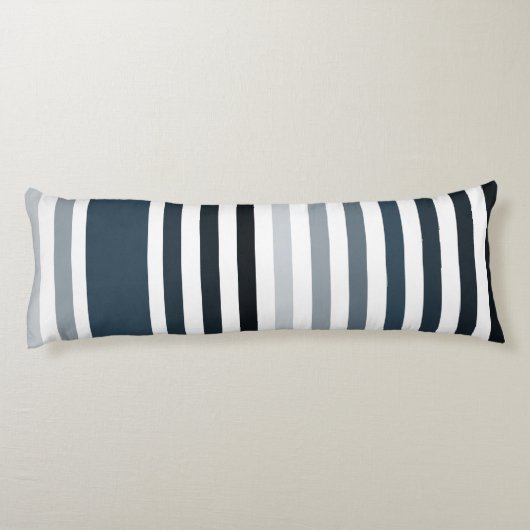 Modisch reflektierende Teiche Horizontale Streifen Seitenschläferkissen (Rückseite)