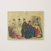 Modisch Viktorianische Ladys Jigsaw Puzzle (Horizontal)