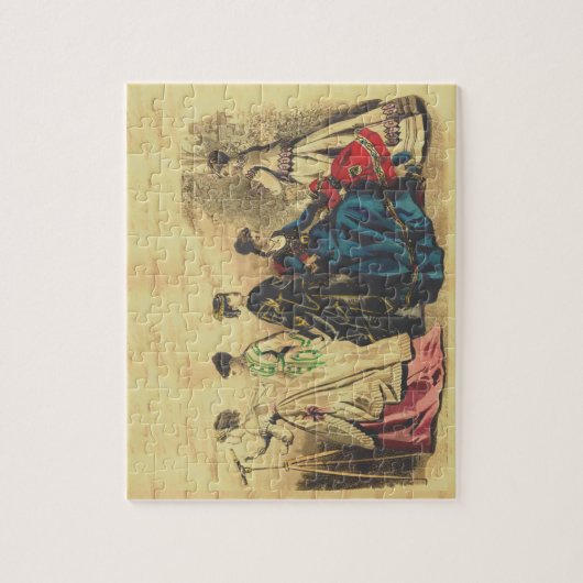 Modisch Viktorianische Ladys Jigsaw Puzzle (Vertikal)