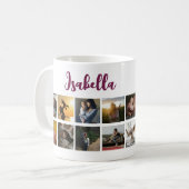 Modisch-Zitat der Mother Keepake-Fotocollage Kaffeetasse (Vorderseite Links)