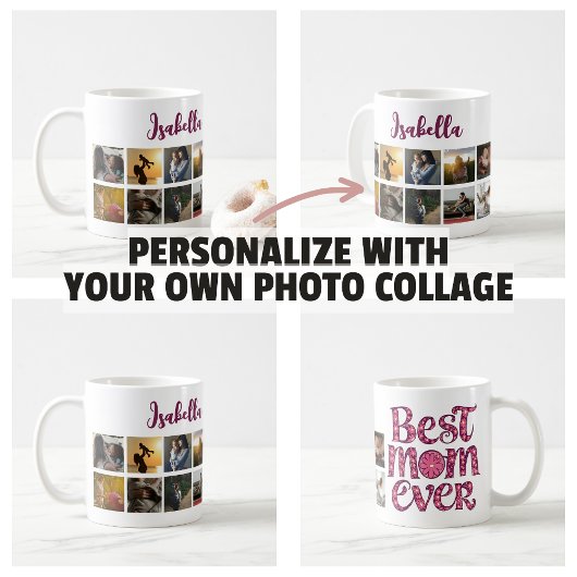 Modisch-Zitat der Mother Keepake-Fotocollage Kaffeetasse