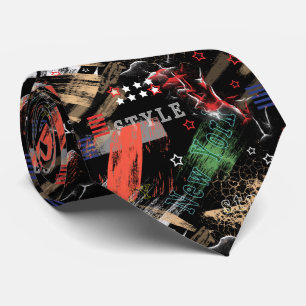 Modische abstrakte Grunge Krawatte