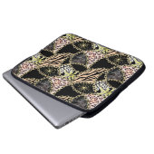 Modische, abstrakte Ketten, Tigerhaut. Laptopschutzhülle (Vorne Knopf)