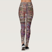 Modische afrikanische abstrakte Stämme Leggings (Rückseite)