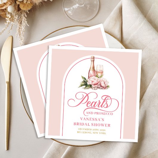 Modische Aquarell-Servietten Brautdusche Name Serviette