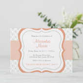 Modische Baby-Widmungs-Taufeinladung Einladung (Stehend Vorderseite)