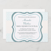 Modische Baby-Widmungs-Taufeinladung Einladung (Vorne/Hinten)