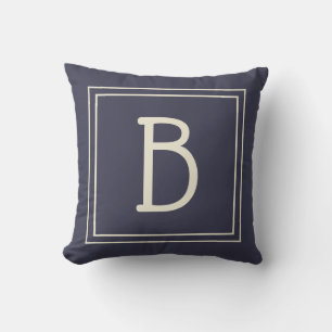 Modische benutzerdefinierte monogrammierte Anfangs Kissen