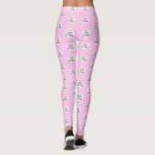 Modische Berufliche Business Custom Pink Leggings (Rückseite)