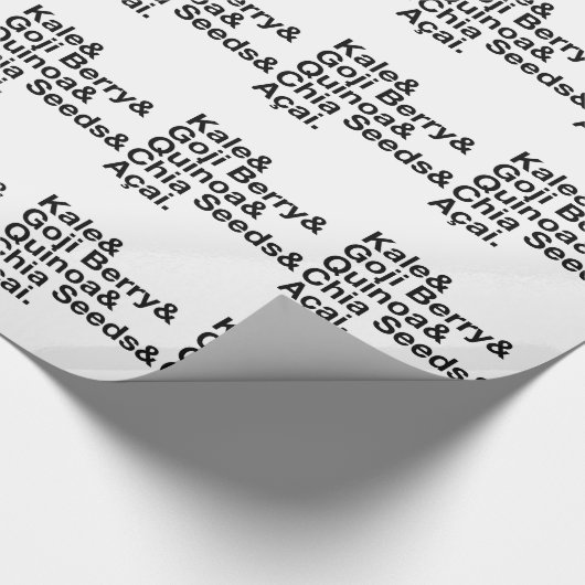 Modische Biokost Geschenkpapier (Ecke)