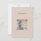 Modische Black Dancing Girl Silhouette Karte (Rückseite)