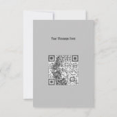 Modische Black Dancing Girl Silhouette Karte (Rückseite)