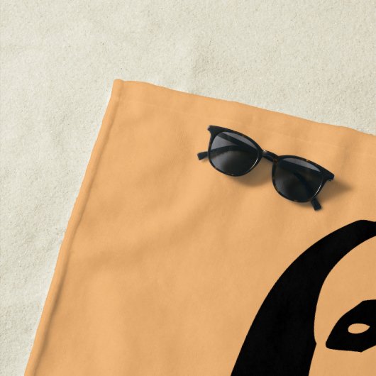 Modische Black Dancing Girl Silhouette Strandtuch (Beispiel)