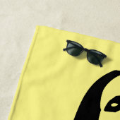 Modische Black Dancing Girl Silhouette Strandtuch (Beispiel)