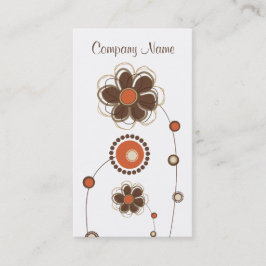 Modische Blumenmuster-Visitenkarte Visitenkarte