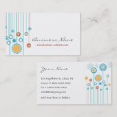 Modische Blumenmuster-Visitenkarte Visitenkarte (Vorne/Hinten)