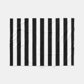 Modische breite horizontale Schwarzweiss-Streifen Fleecedecke (Vorderseite (Horizontal))