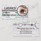 Modische Bubbles Eyelash Extensions Card Visitenkarte (Vorne/Hinten)