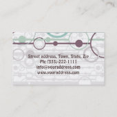 Modische Bubbles Eyelash Extensions Card Visitenkarte (Rückseite)