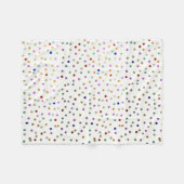 Modische bunte Confetti-Punkte Fleecedecke (Vorderseite (Horizontal))