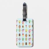 Modische bunte Eiscreme-Nachtische für Sommer Gepäckanhänger (Rückseite vertikal)