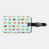 Modische bunte Eiscreme-Nachtische für Sommer Gepäckanhänger (Rückseite horizontal)