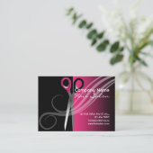 Modische bunte Friseursalon-Visitenkarten Visitenkarte (Stehend Vorderseite)