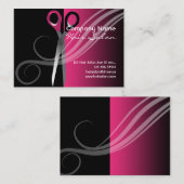 Modische bunte Friseursalon-Visitenkarten Visitenkarte (Vorne/Hinten)