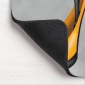 Modische Dame in Stiletto Gelbe Maus Mat Mousepad (Ecke)